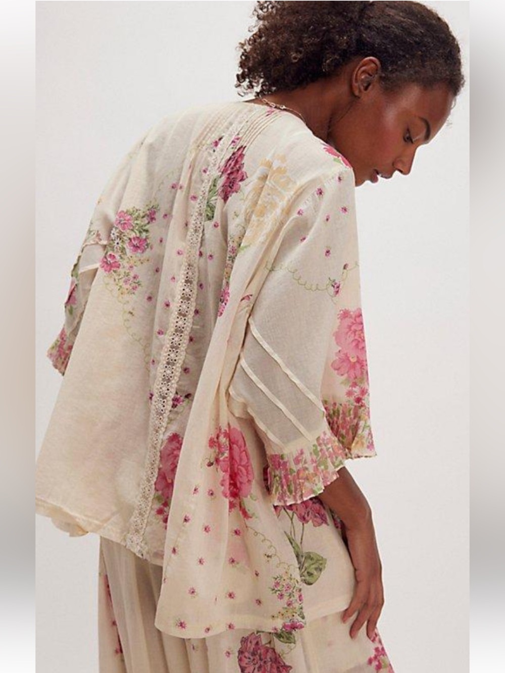 NWT retail $118 size S #FreePeople,#Intimately “Hey Lover” printed sleep shirt.